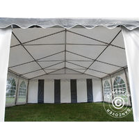 Marquee Party tent Pavilion Original 6x8 m PVC, Grey/White - White / Grey