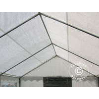 Marquee Party tent Pavilion PLUS 3x6 m PE, Grey/White - White / Grey