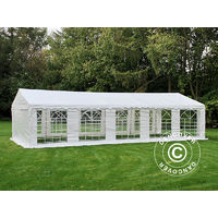 Marquee Party tent Pavilion PLUS 4x10 m PE, White - White