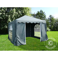 Marquee Party tent Pavilion UNICO 3x3 m, Dark Grey - Dark Grey