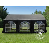 Marquee Party tent Pavilion UNICO 4x6 m, Black - Black