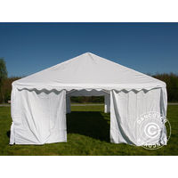 Marquee Party tent Pavilion UNICO 5x10 m, White - White