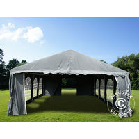 Marquee Party tent Pavilion UNICO 5x8 m, Dark Grey - Dark Grey