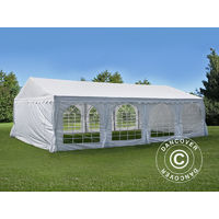 Marquee Party tent Pavilion UNICO 5x8 m, White - White