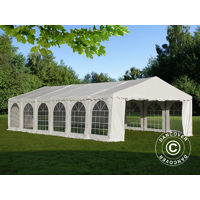 Marquee Party tent Pavilion, SEMI PRO Plus CombiTents® 6x12 m 4-in-1, White - White