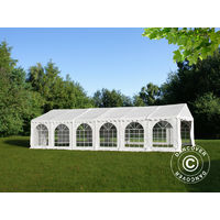 Marquee Party tent Pavilion, SEMI PRO Plus CombiTents® 6x12 m 4-in-1, White - White