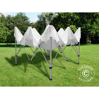 Pop up gazebo FleXtents Pop up canopy Folding tent PRO "Morocco" 3x3 m White