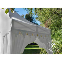 Pop up gazebo FleXtents Pop up canopy Folding tent PRO "Raj" 3x3 m White/Gold - White/Gold