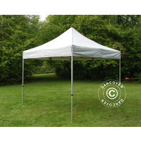 Pop up gazebo FleXtents Pop up canopy Folding tent PRO 3x3 m Silver, incl. 4 sidewalls