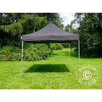 Pop up gazebo FleXtents Pop up canopy Folding tent PRO 3x4.5 m Black