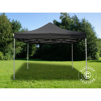 Pop up gazebo FleXtents Pop up canopy Folding tent PRO 4x4 m Black - Black