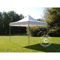 Pop up gazebo FleXtents Pop up canopy Folding tent PRO 4x4 m White - White