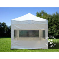Pop up gazebo FleXtents Pop up canopy Folding tent Xtreme 50 3x3 m White, incl. 4 sidewalls - White