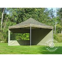 Pop up gazebo FleXtents Pop up canopy Folding tent Xtreme 50 4x4 m Camouflage/Military, incl. 4 sidewalls