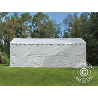 Storage Tent Portable garage Basic 2-in-1, 3x6 m PE, White