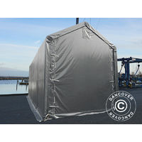 Storage shelter Storage tent PRO XL 4x10x3.5x4.59 m, PVC, Grey - Grey
