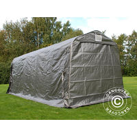 Storage tent Portable garage PRO 2.4x6x2.34 m PE, Grey