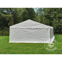 Marquee Party tent Pavilion PLUS 5x10 m PE, White - White