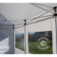 Pop up gazebo FleXtents Pop up canopy Folding tent PRO 4x6 m White, incl. 8 sidewalls