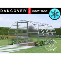 Greenhouse polycarbonate TITAN Arch 280, 12 m², 3x4 m, Silver - Dancover