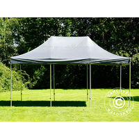 Pop up gazebo FleXtents Pop up canopy Folding tent PRO 4x6 m Grey