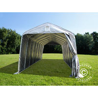 Portable Garage Garage tent PRO 3.77x9.7x3.18 m PE, Grey - Grey