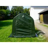 Storage tent Portable garage PRO 2x2x2 m PE, with ground cover, Green/Grey - Green grey