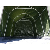 Storage tent Portable garage PRO 2x3x2 m PE, with ground cover, Green/Grey - Green grey