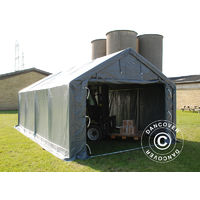 Storage shelter Storage tent PRO 3x8x2x2.82 m, PVC, Grey