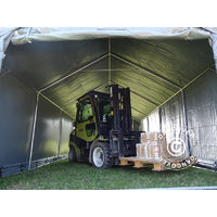 Storage shelter Storage tent PRO 3x8x2x2.82 m, PVC, Grey