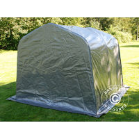 Storage tent Portable garage PRO 2.4x2.4x2 m PE, with ground cover, Grey - Grey