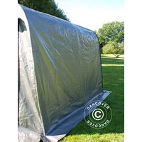 Storage tent Portable garage PRO 2.4x2.4x2 m PE, with ground cover, Grey - Grey