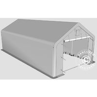 Storage shelter Storage tent PRO 5x8x2x3.39 m, PE, Grey