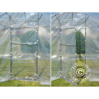 Polytunnel greenhouse 3x3x2 m, 9 m², Transparent