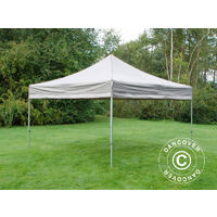 Pop up gazebo FleXtents Pop up canopy Folding tent PRO 4x4 m Latte, incl. 4 sidewalls - Latte