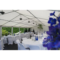 Marquee Party tent Pavilion, SEMI PRO Plus CombiTents® 8x16 (2.6) m 6-in-1, White - White