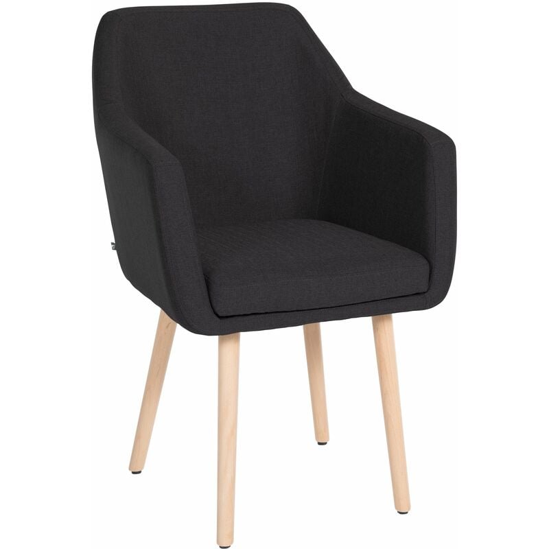 Silla De Salón Utrecht En Tela Negro Natural