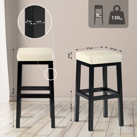 Taburete de Bar Taylor B80 Crema
