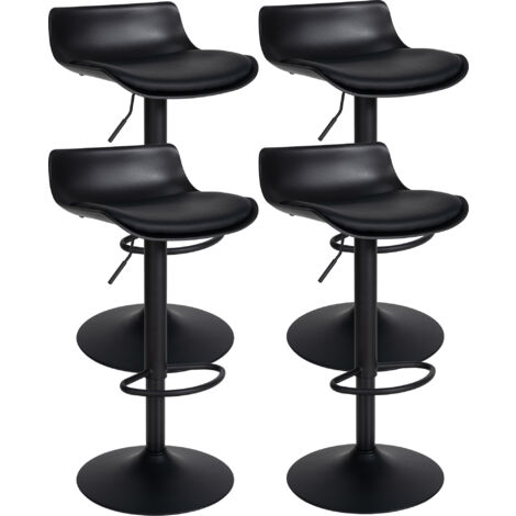 Set De 4 Sillas Lounge Maverick En Terciopelo Crema/Cromado