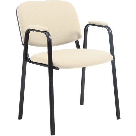 Silla de Confidente Ken Pro en Tela Crema