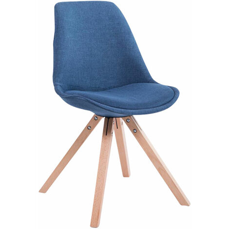 Silla visita Toulouse Square en Tela Azul Natural (1/4)