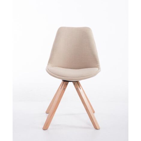 Silla visita Toulouse Square en Tela Crema Natural (1/4)