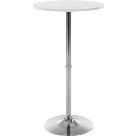 Mesa Alta de Bar con Tablero Redondo Blanco (1/10)