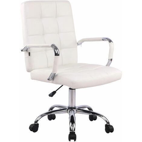 Silla de Oficina Deli Pro Cuero Sintético Blanco