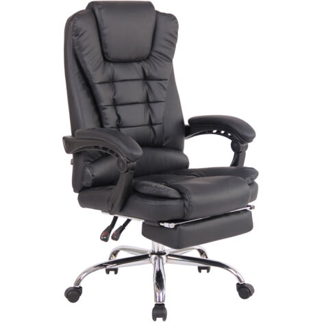 Silla de oficina Oxygen Negro Simil cuero