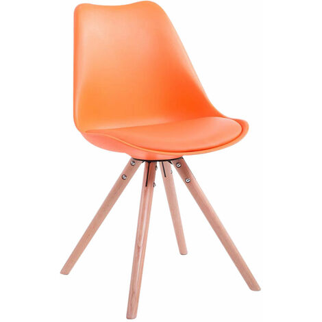 Silla visita Toulouse Rund Naranja Natural (1/2)