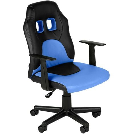 Silla de escritorio divertida para niños Negro/azul