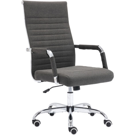 Silla De Oficina Amadora en polipiel o tela Gris oscuro Tela