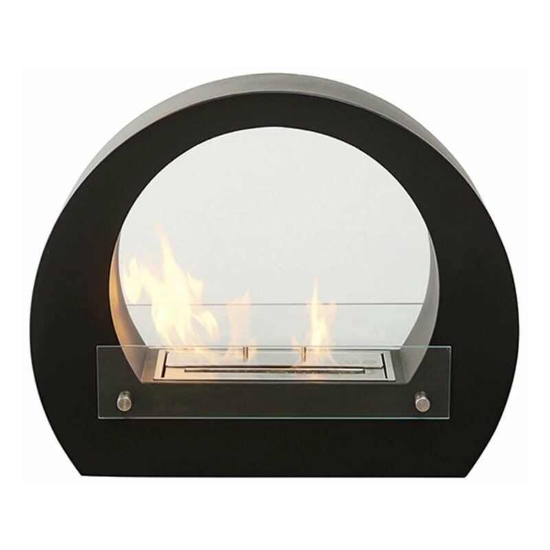 Chimenea suelo Bioetanol BOLOGNA NEGRA RUBY