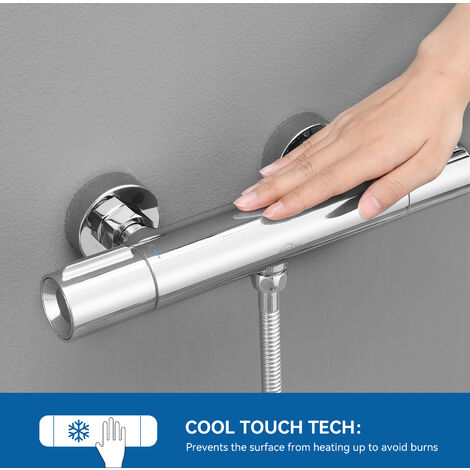 Vasca Da Bagno Doccia 2 Fori A Parete In Ottone Rubinetto Miscelatore Acqua Rubi - Foto 5